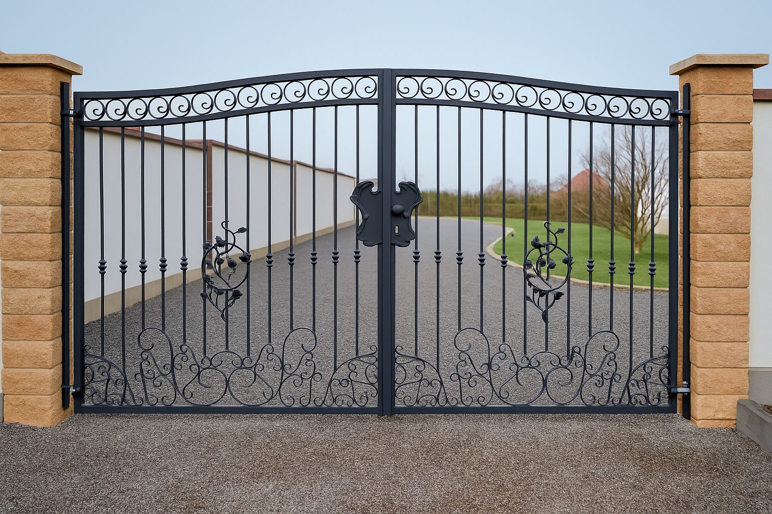 Doppelflügeltor aus Schmiedeeisen in Halle