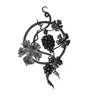 Rosetten für einen Stahlzaun