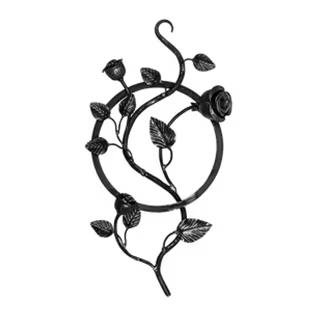 Rosetten für einen Stahlzaun