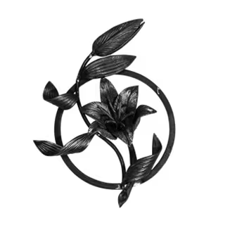 Rosetten für einen Stahlzaun