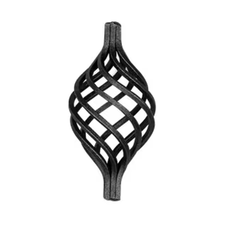 Spirale eines Stahlzauns