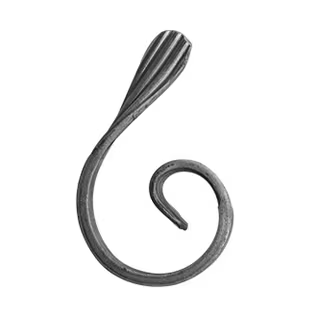 Spirale eines Stahlzauns