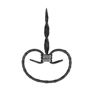 Spirale eines Stahlzauns