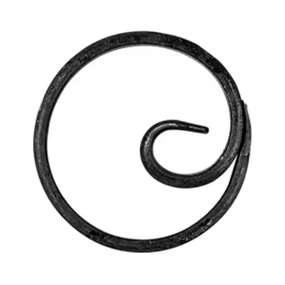 Spirale eines Stahlzauns