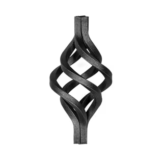 Spirale eines Stahlzauns