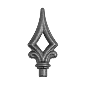 Spitze eines Stahlzauns