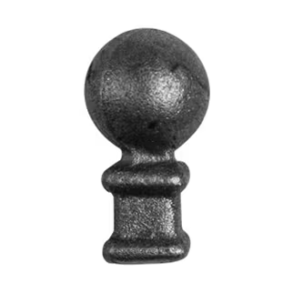 Spitze eines Stahlzauns